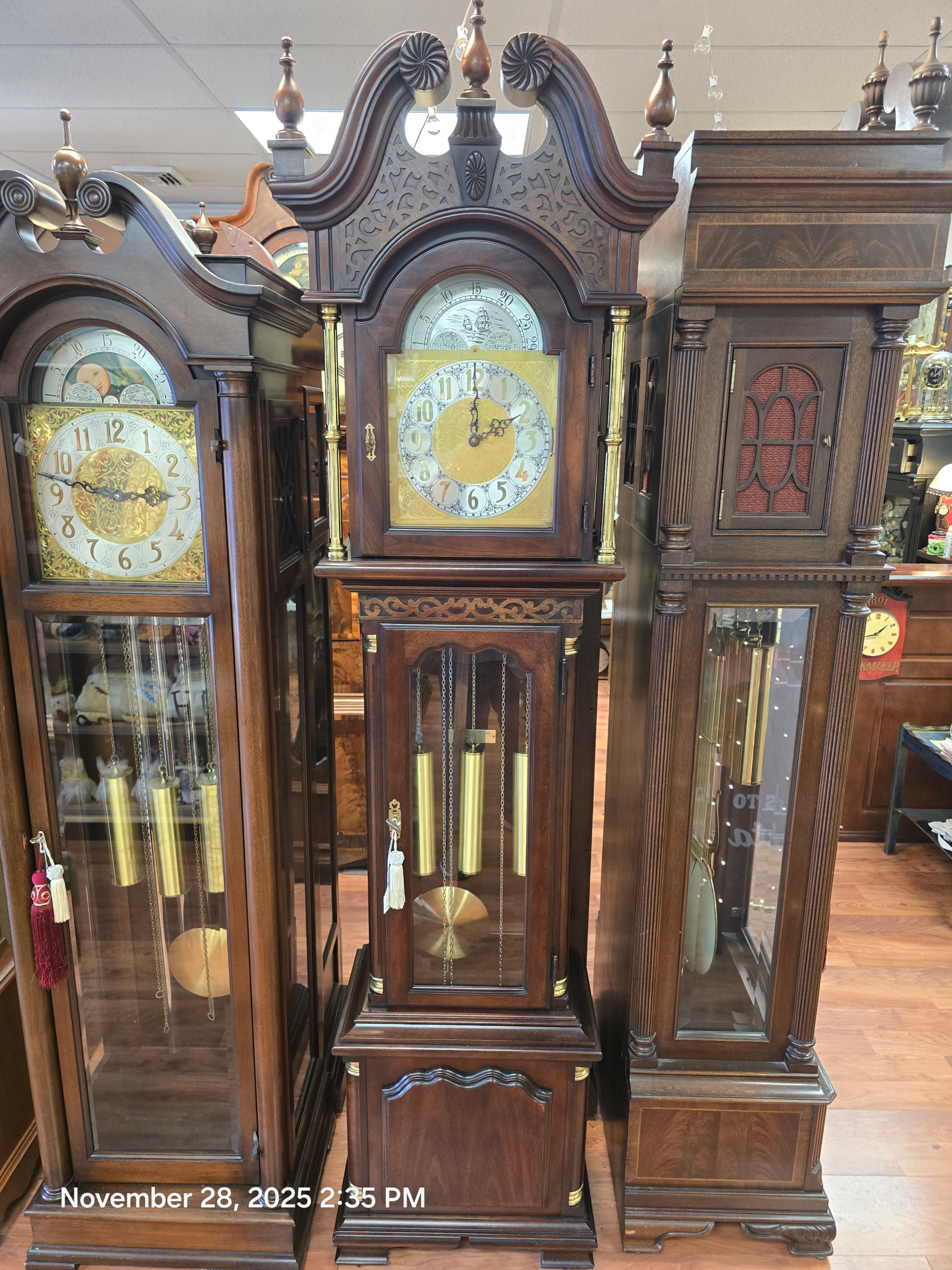 Elegant Ridgeway Tall Case Grandfather Clock