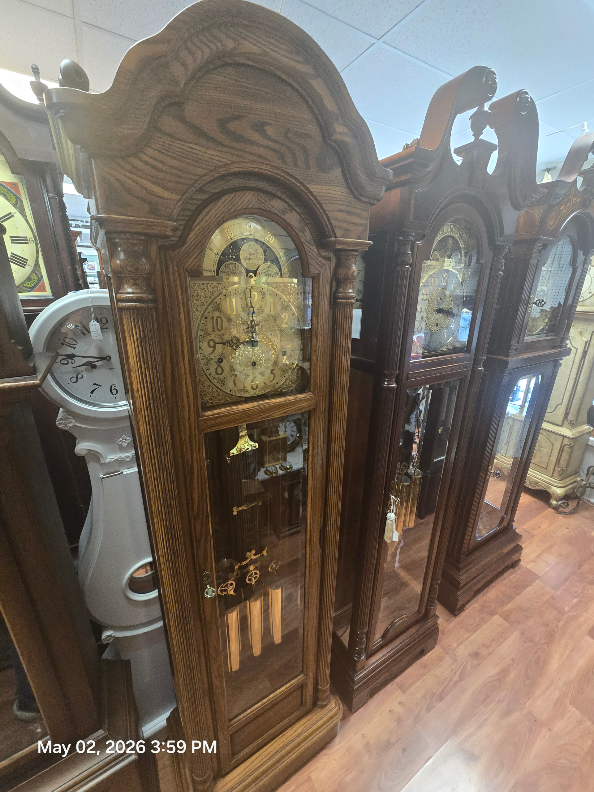 Sligh Oak, New Movement installed, 1 Year Warranty